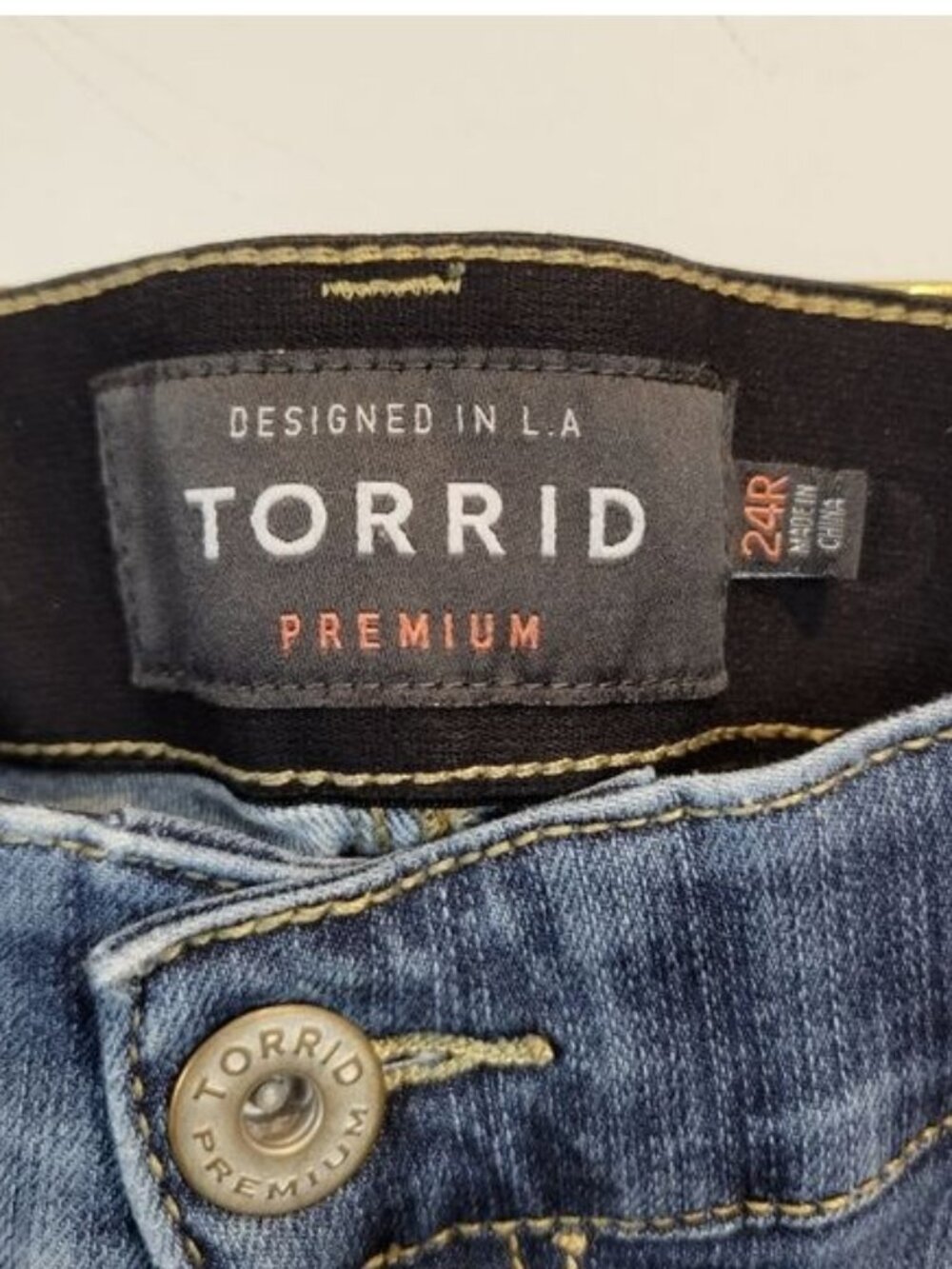 Torrid | Bombshell Skinny Premium Stretch High-Rise Destructed Jean - Picture 8 of 11